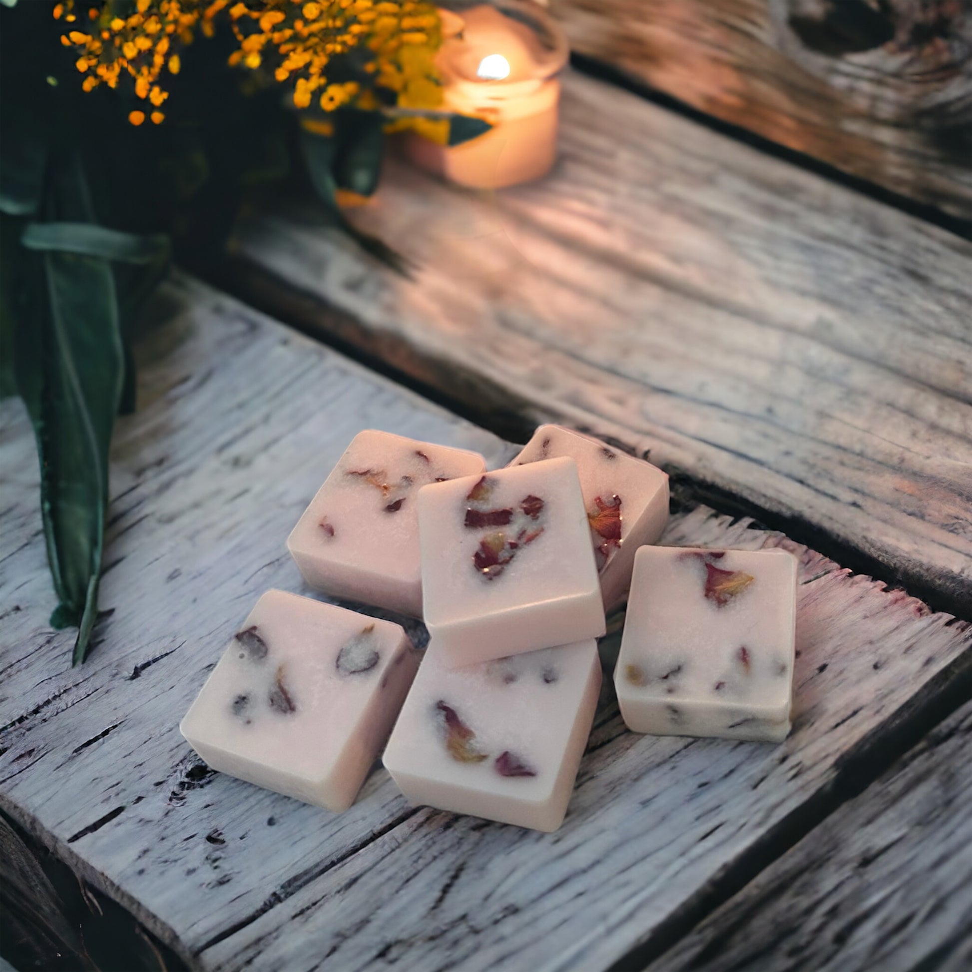 Strong scented wax melts pink pepper & rose 