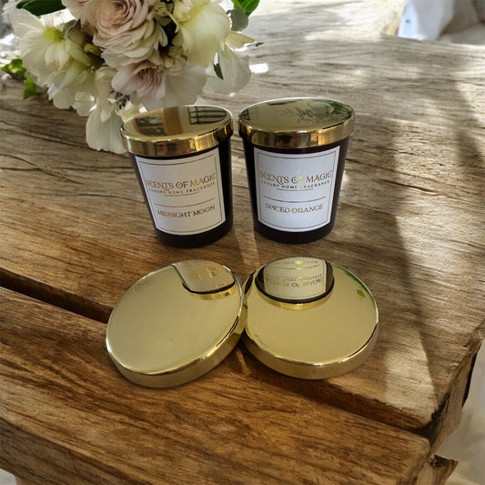 Gold Lids For Small Candles